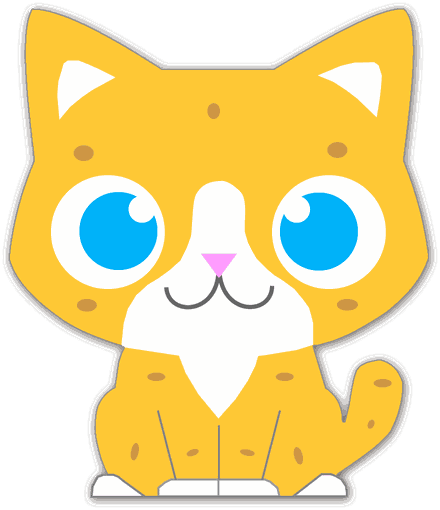La mascota de Jaguar, un cachorro de jaguar amarillo con ojos azules, asomándose